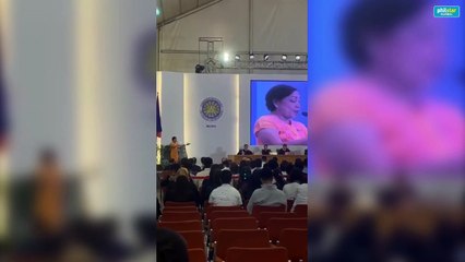 Senate race leader Cynthia Villar delivers acceptance speech
