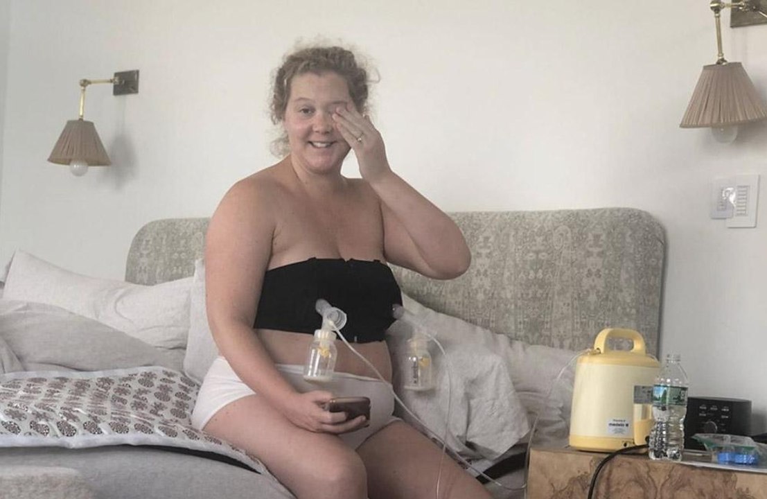 Amy Schumer laughs off being mom-shamed