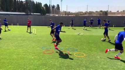 Todos listos antes de salir a Jerez