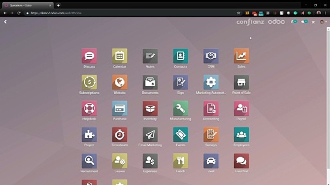 Odoo Sales Module Demo