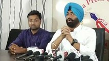 Sukhpal Khera addressing Media persons during Press conferen