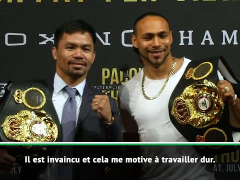 Poids welters - Pacquiao : ''Mon heure n'est pas encore venue''
