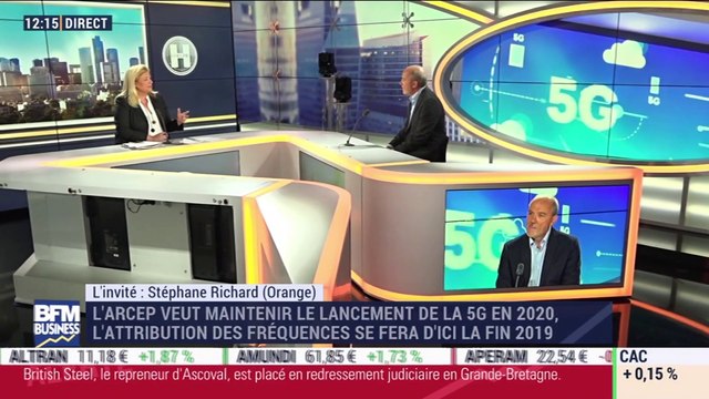 Tout le secteur des télécoms est très inquiet de la situation avec Huawei , Stéphane Richard - 22/05