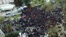 RTV Ora - Pamje të protestës kundër qeverisë Rama e parë nga lart - 28 mars 2019