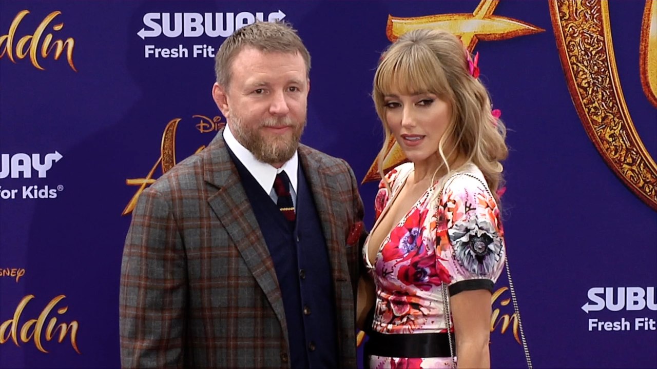 Guy Ritchie and Jacqui Ainsley "Aladdin" World Premiere Purple Carpet