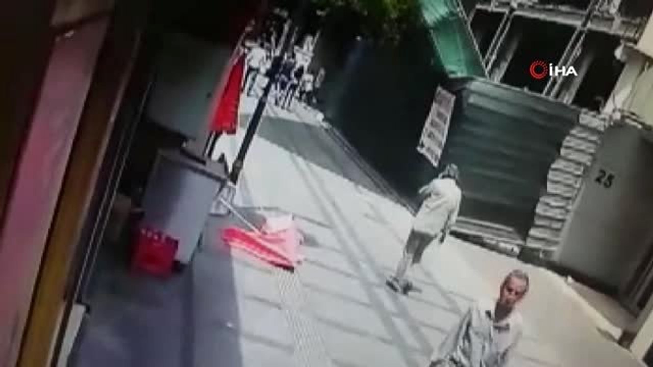 İnşaat İskelesinin Çökme Anı Kamerada