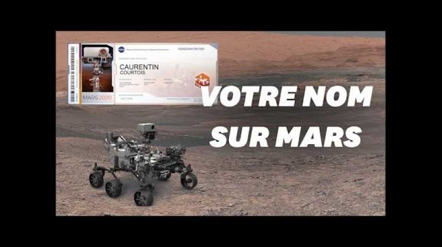 La NASA propose d'envoyer votre nom sur Mars