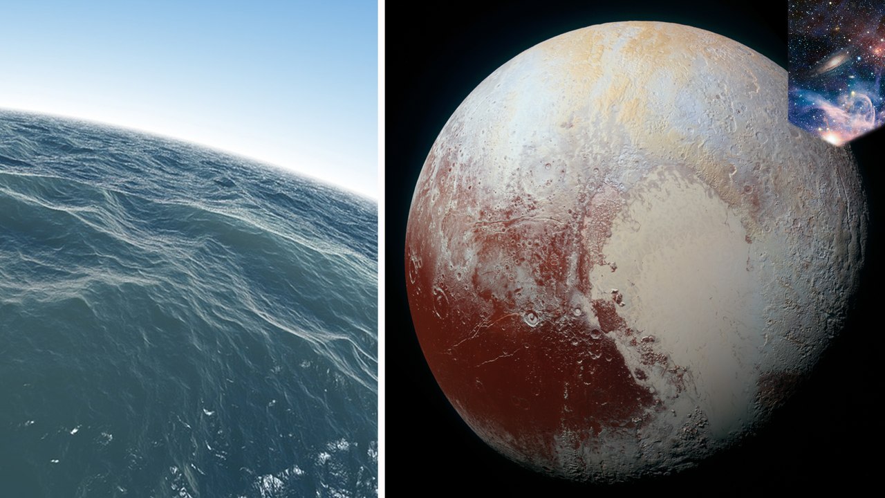 Pluto's subsurface ocean kept from freezing by gas layer