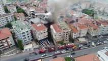 Kadıköy'de Hastanede Yangın Paniğinin Havadan Görüntüleri Ortaya Çıktı