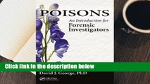 Popular Poisons: An Introduction for Forensic Investigators - David J George