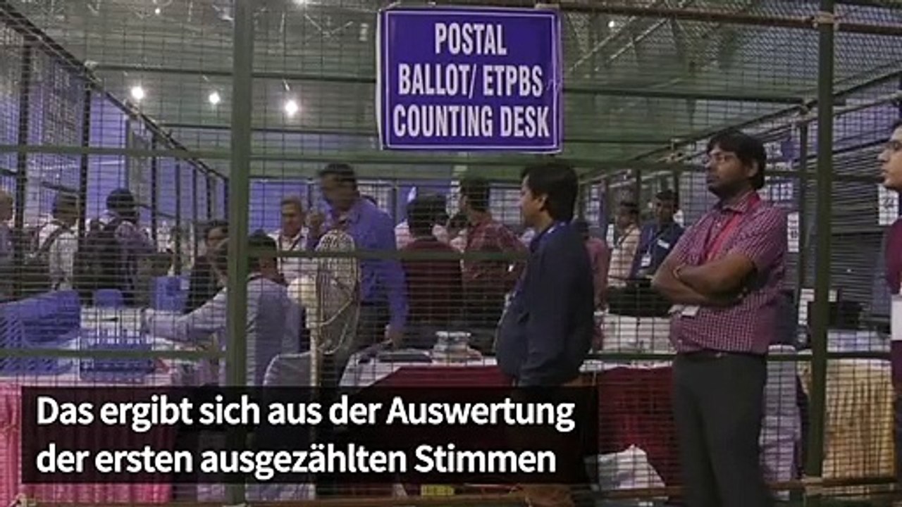Parlamentswahl in Indien: Modis Regierungspartei vorne