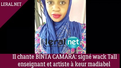 AUDIO - Il chante bineta Camara: Signé wack Tall enseignant et artiste à keur madiabel