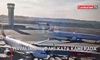 THY 'Uçak direği temas etmişti' demişti.. İşte Yeni İstanbul Havalimanı'ndaki kazanın görüntüleri
