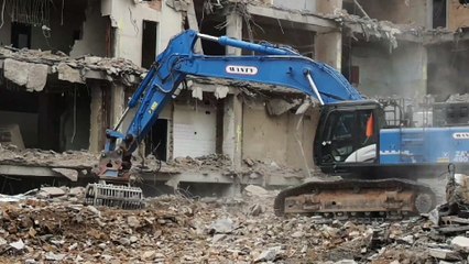 Démolition de l'ancien hôpital civil à Tournai