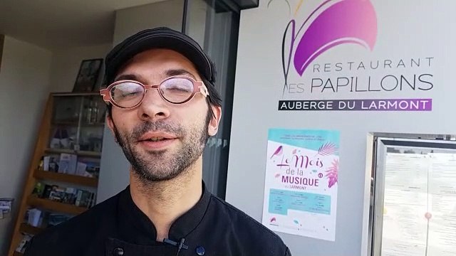 Vincent Pecclet, maître-restaurateur du restaurant Les Papillons, organise le mois de la musique en juin à Pontarlier