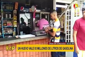 Venezuela: un huevo vale lo mismo que 93 millones de litros de gasolina