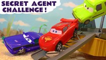 Disney Pixar Cars 3 Lightning McQueen Hot Wheels Challenge with DC Comics & Marvel Avengers 4 Endgame Superheroes with Transformers Bumblebee and Spongebob