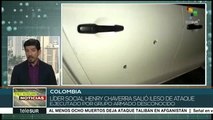 teleSUR Noticias: Colombia: atentado contra líder social en Chocó