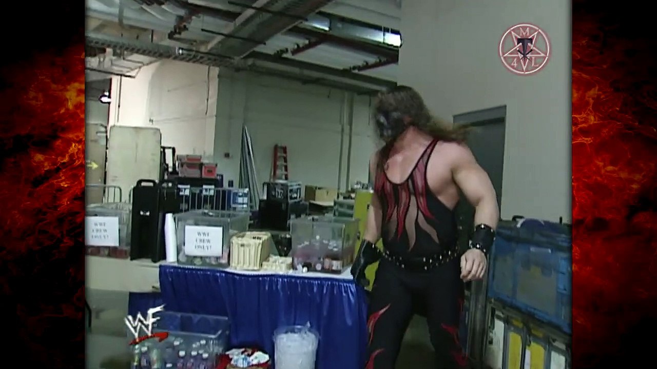 Kane & Chris Jericho Backstage Brawl (Kane Throws Y2J Through a Glass Window)! 11/13/00
