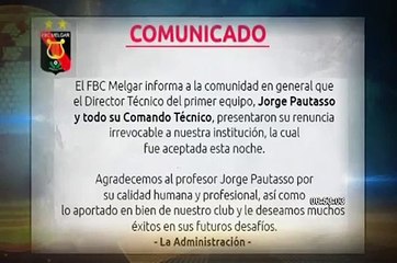 Melgar: Pautasso renunció como técnico tras goleada en Ecuador