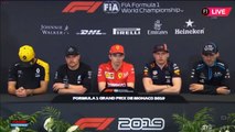 F1 2019 Monaco GP - Wednesday (Drivers) Press Conference