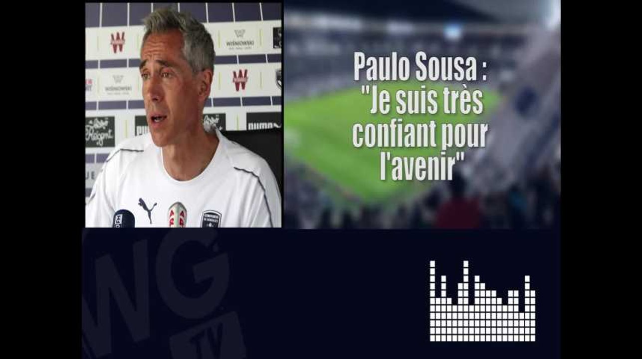 Paulo Sousa : "Je suis confiant pour l'avenir"