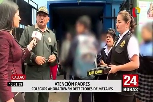 Callao: colegios utilizan detectores de metales para combatir la delincuencia