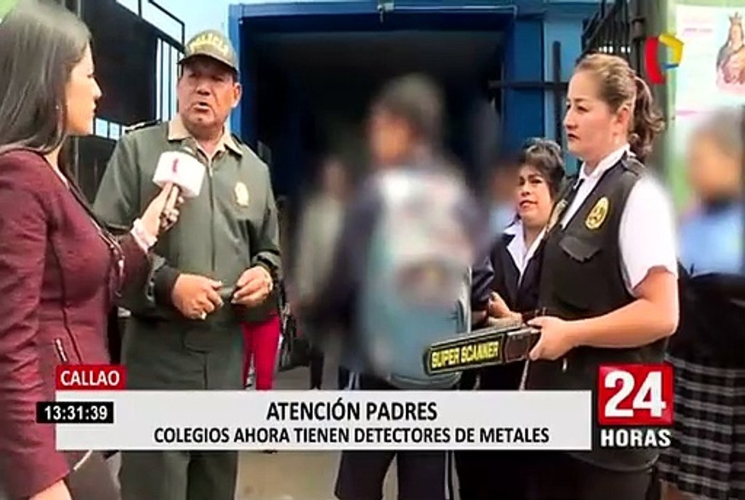Callao: colegios utilizan detectores de metales para combatir la delincuencia