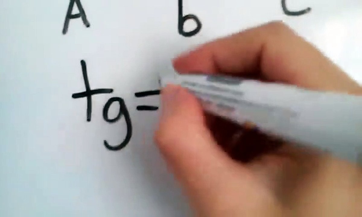 Math Tutorials - Solve a right triangle using tangent and secant