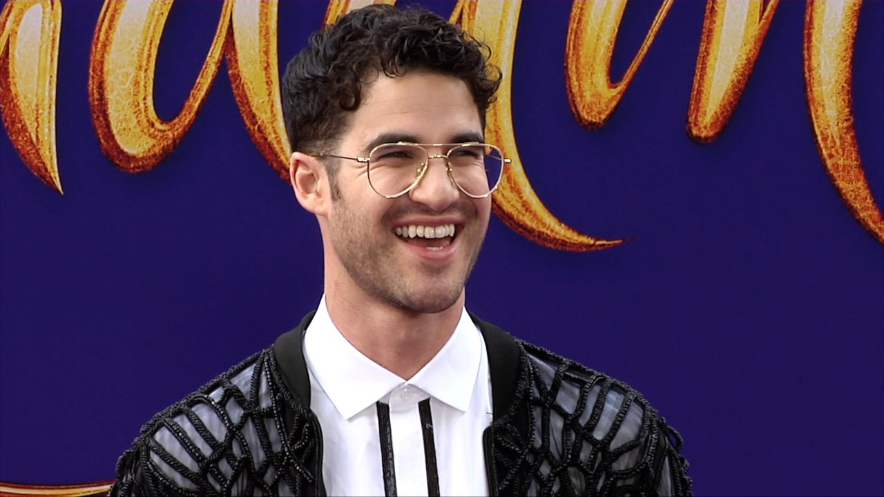 Darren Criss "Aladdin" World Premiere Purple Carpet