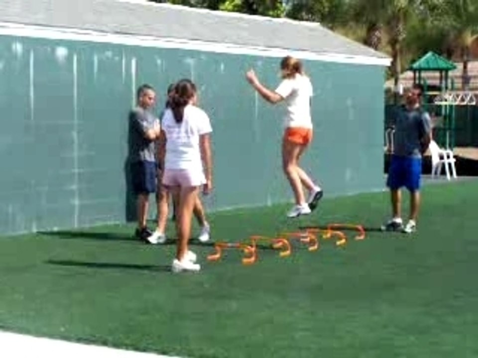Entrainement physique à l'academie de bollettieri