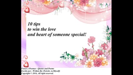 Top 10 date tips to win the love and heart of someone special! [Dating hints] [Quotes and Poems]