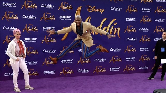 Terry Crews Aladdin World Premiere Purple Carpet