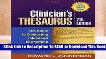 Online Clinician s Thesaurus, 7th Edition: The Guide to Conducting Interviews and Writing