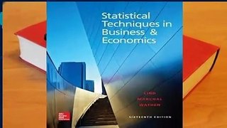 Trial New Releases  Statistical Techniques in Business and Economics by Douglas A. Lind
