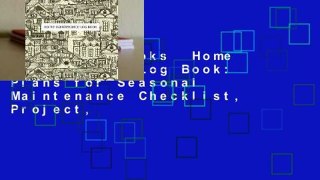 About For Books  Home Maintenance Log Book: Plans for Seasonal Maintenance Checklist, Project,