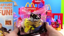 Despicable Me 3 Movie Minions 2017 McDonald's Happy Meal Toys Set
