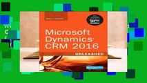 Review  Microsoft Dynamics Crm 2016 Unleashed (Includes Content Update Program): With Expanded