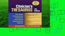 [Read] Clinician's Thesaurus: The Guide to Conducting Interviews and Writing Psychological