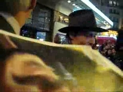 Johnny Depp à Paris à l'avant-première de Sweeney Todd