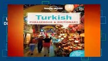Lonely Planet Turkish Phrasebook  Dictionary Complete