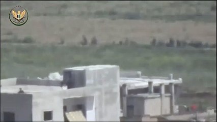 تدمير دبابتين وقاعدة م.د لمليشيا أسد بريف حماة (فيديو)