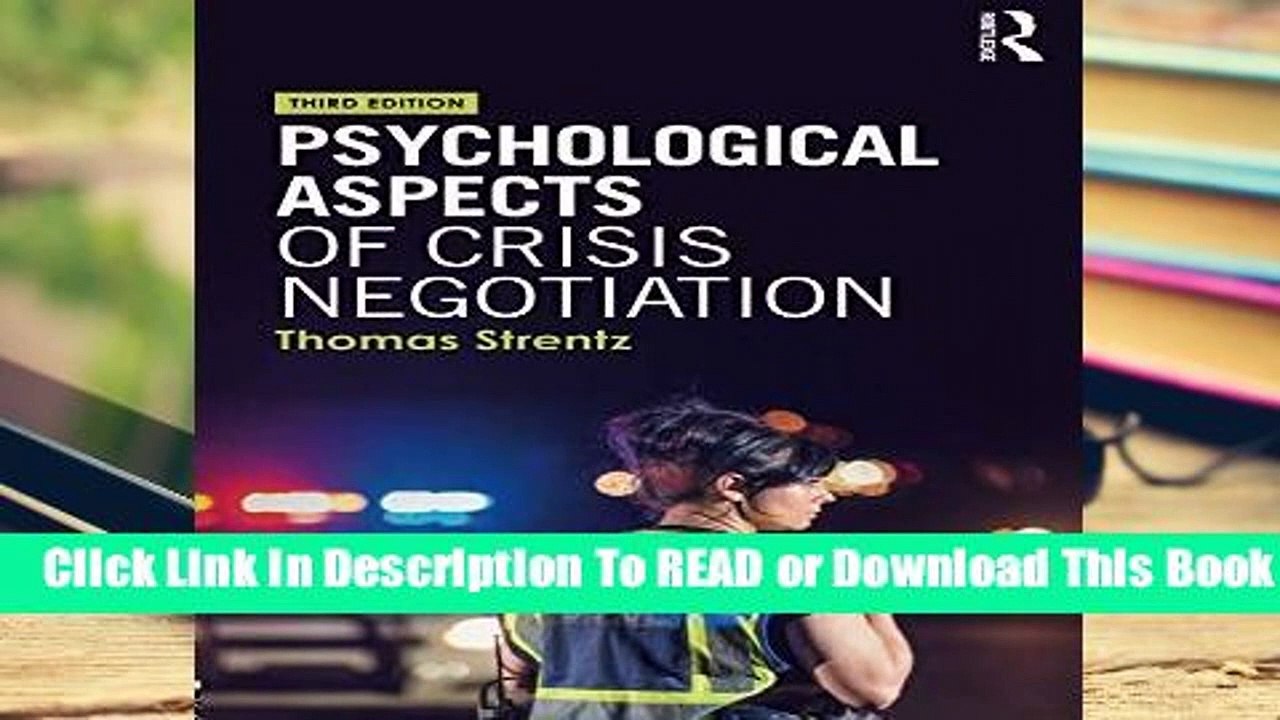 About For Books  Psychological Aspects of Crisis Negotiation Complete