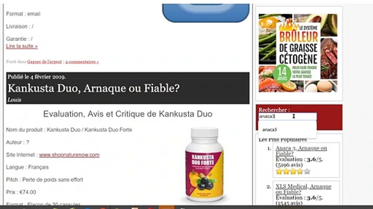 Anaca3+, Arnaque ou Fiable?