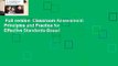 Full version  Classroom Assessment: Principles and Practice for Effective Standards-Based