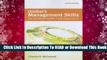 Full E-book Umiker's Management Skills for the New Health Care Supervisor  For Kindle