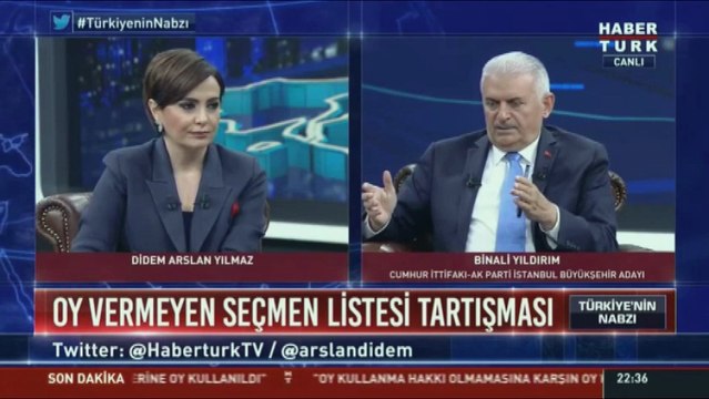 AKP'nin İstanbul'da seçimi kaybedeb adayı Binali Yıldırım'da ilginç açıklamalar