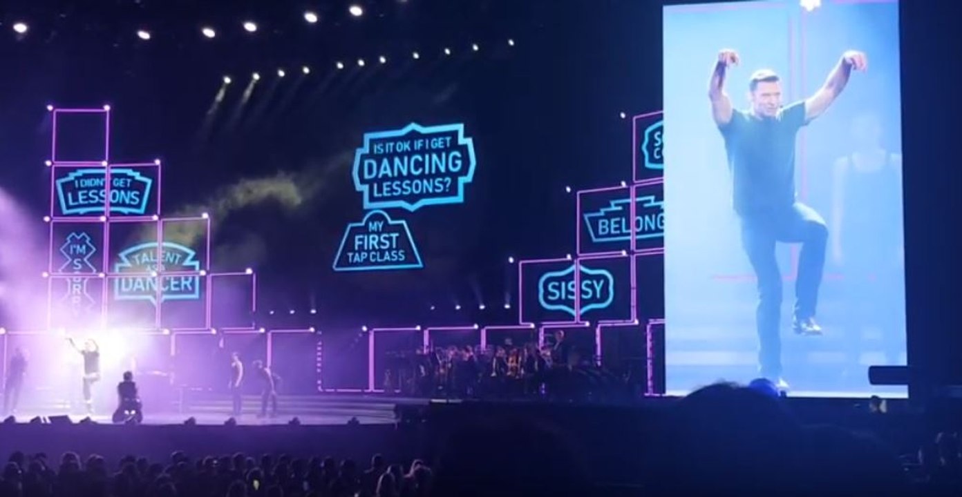 Hugh Jackman Tap Dances to AC/DC & Wolverine Ryan Reynolds Gag