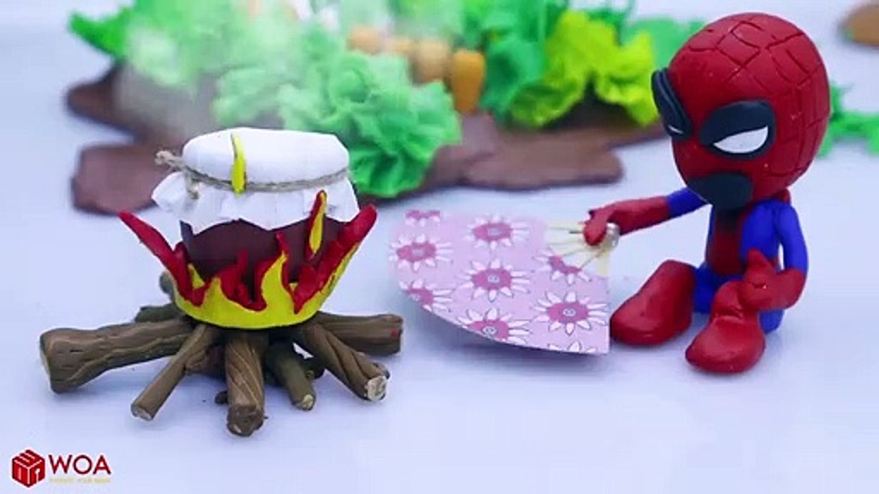 CLAY MIXER: ADD FUEL TO THE FIRE  Play Doh Cartoons Animation