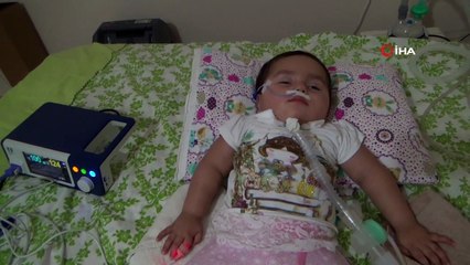 Minik Ülkü Nida ender görülen hastalıkla mücadele ediyor